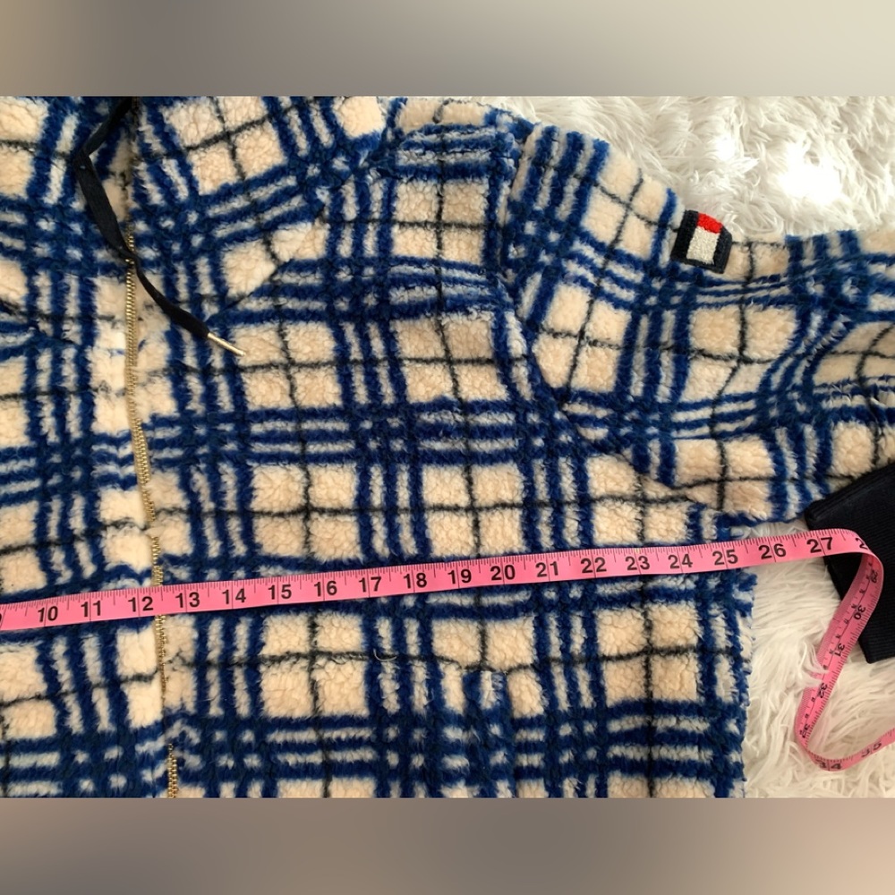 Women’s Plaid Bomber Fleece Jacket - Picture 6 of 13